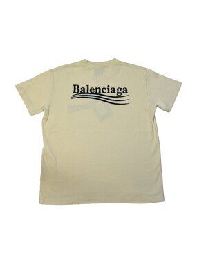 Balenciaga Political Campaign T-Shirts Beige